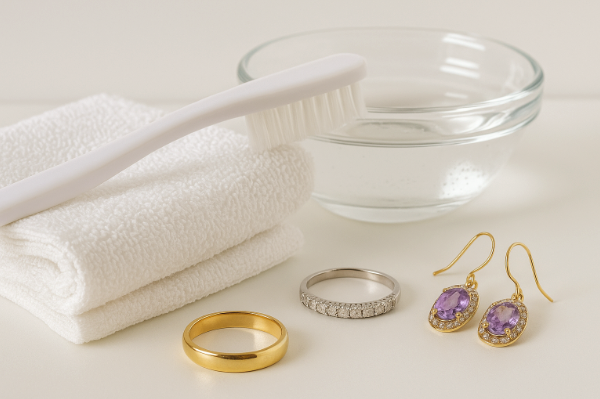 Apprenez à nettoyer vos bijoux en or, argent et pierres précieuses sans les abîmer. Astuces simples et conseils de joaillier